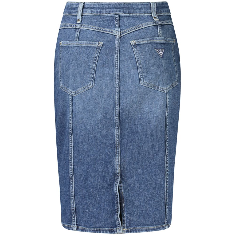Guess Shoes Blue Cotton Women Skirt
