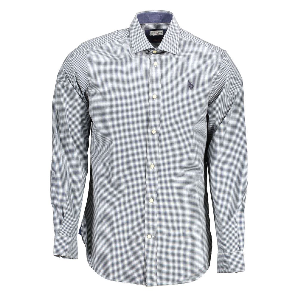 U.S. Polo Assn. Light Blue Cotton Men Shirt