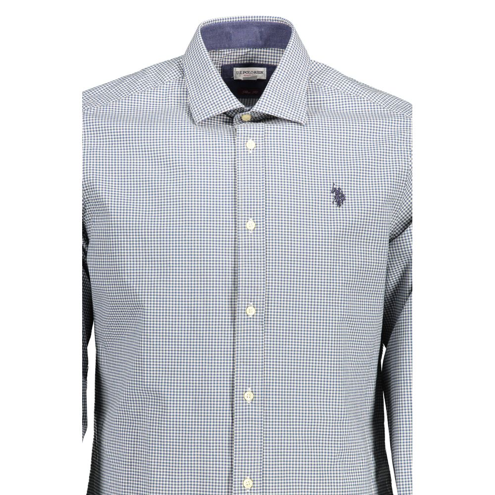 U.S. Polo Assn. Light Blue Cotton Men Shirt