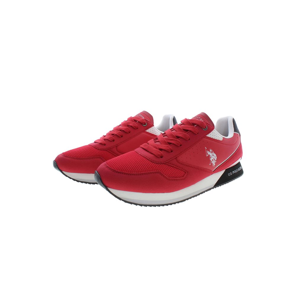 U.S. Polo Assn. Red Polyester Men Sneaker