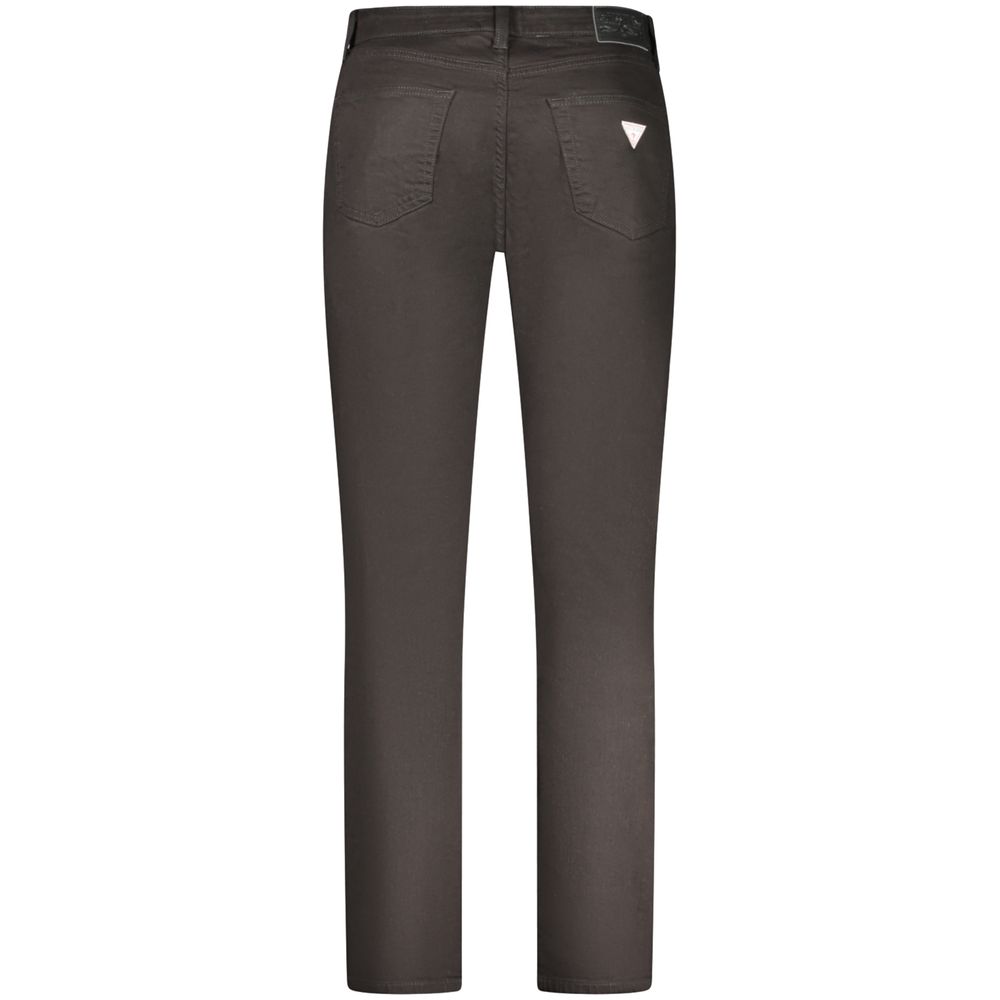 Guess Shoes Black Cotton Men Slim Jean