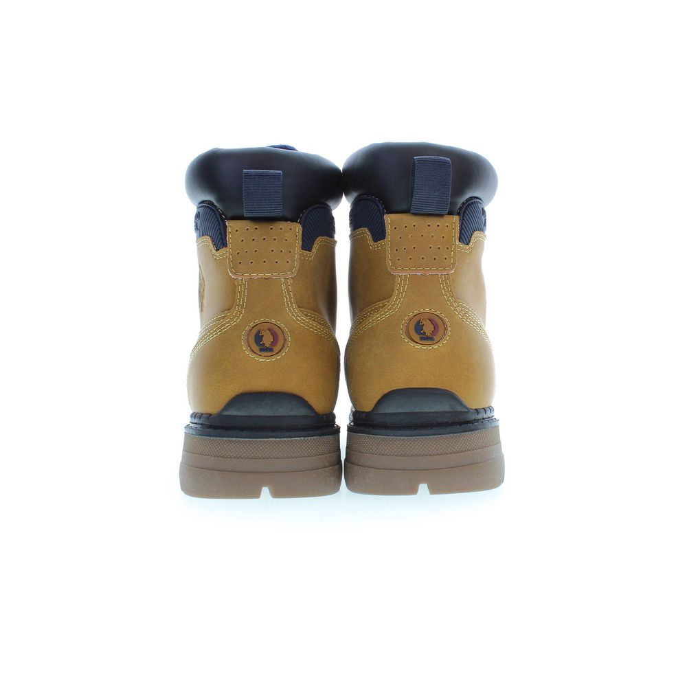 U.S. Polo Assn. Beige Polyester Men Boot