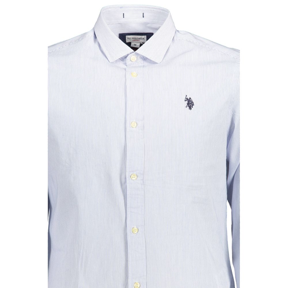 U.S. Polo Assn. Light Blue Cotton Men Shirt
