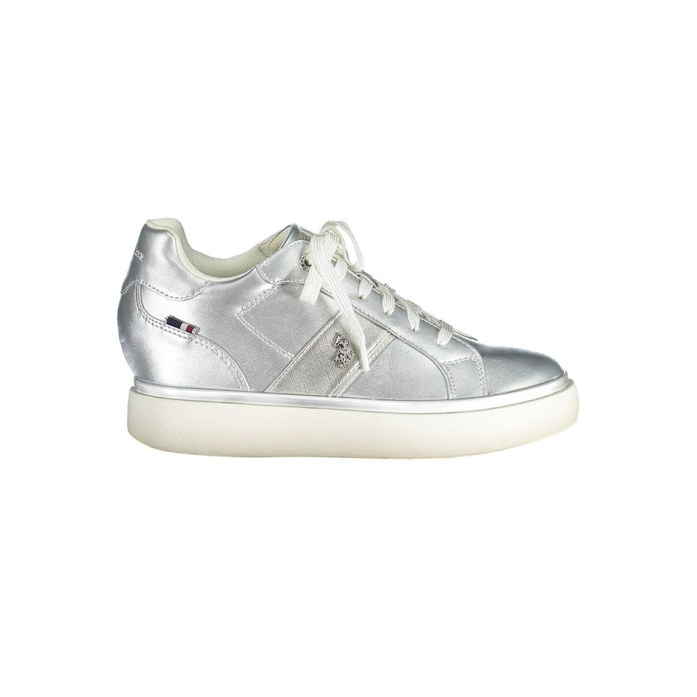 U.S. Polo Assn. Gray Polyester Women Sneaker