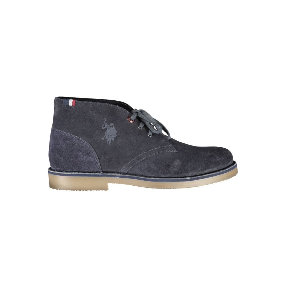 U.S. Polo Assn. Blue Leather Mens Ankle Boot