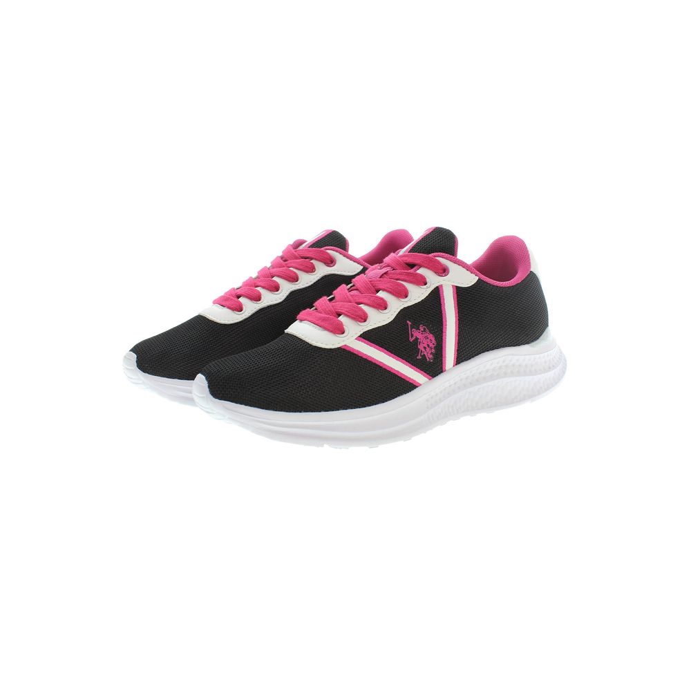 U.S. Polo Assn. Black Polyester Women Sneaker