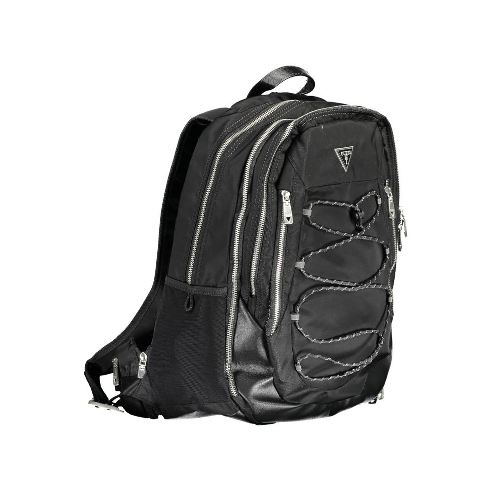 Guess Shoes Black Polyamide Men Backpack