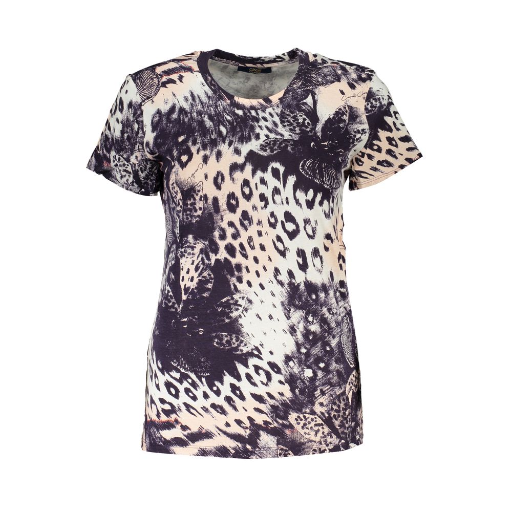 cavalli CLASS Pink Cotton Women T-Shirt