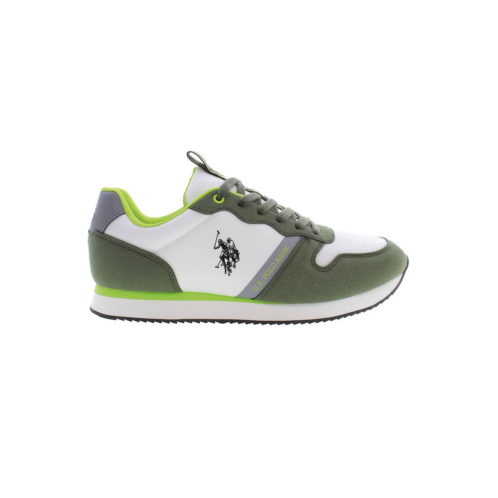 U.S. Polo Assn. Green Polyester Men Sneaker