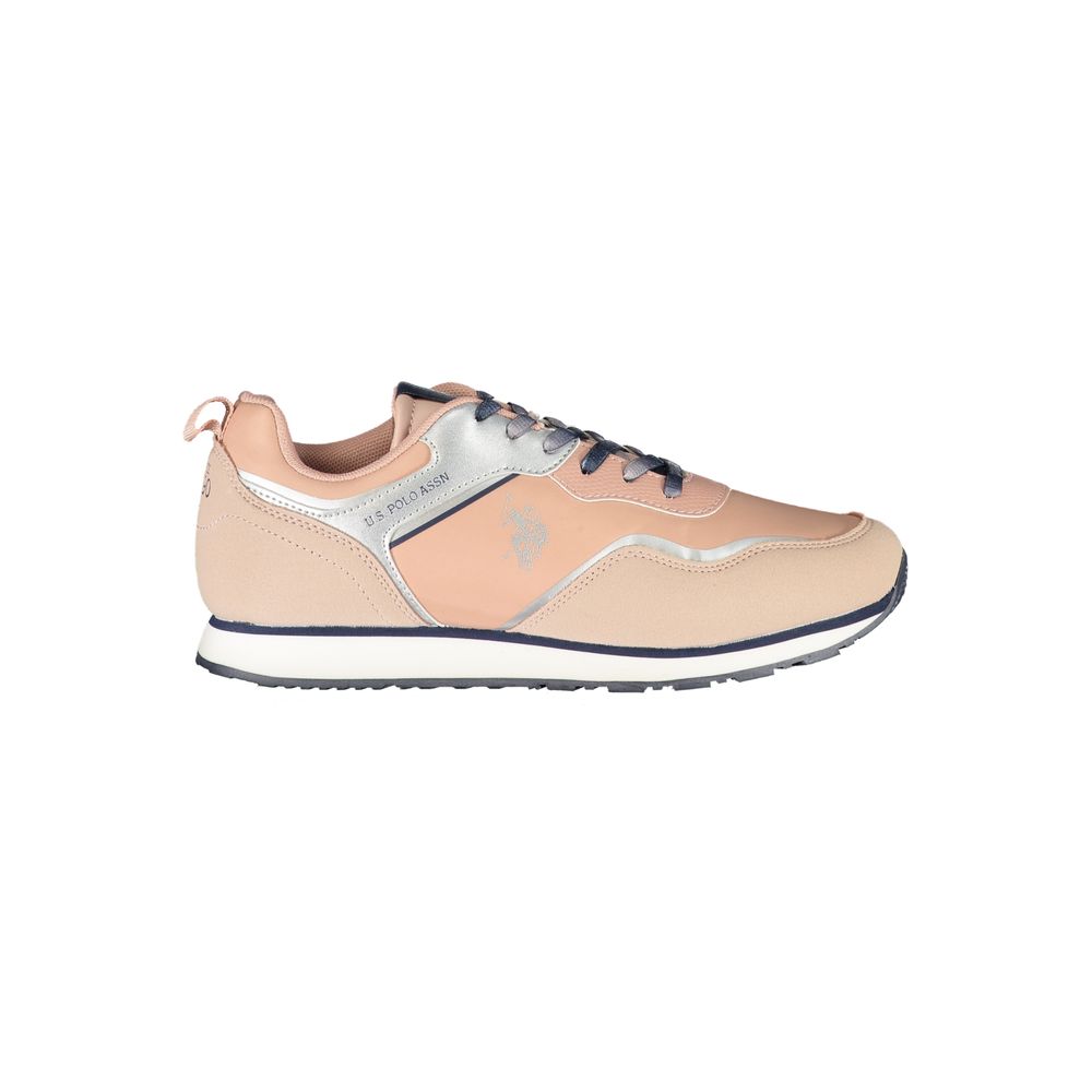 U.S. Polo Assn. Pink Polyester Sneaker