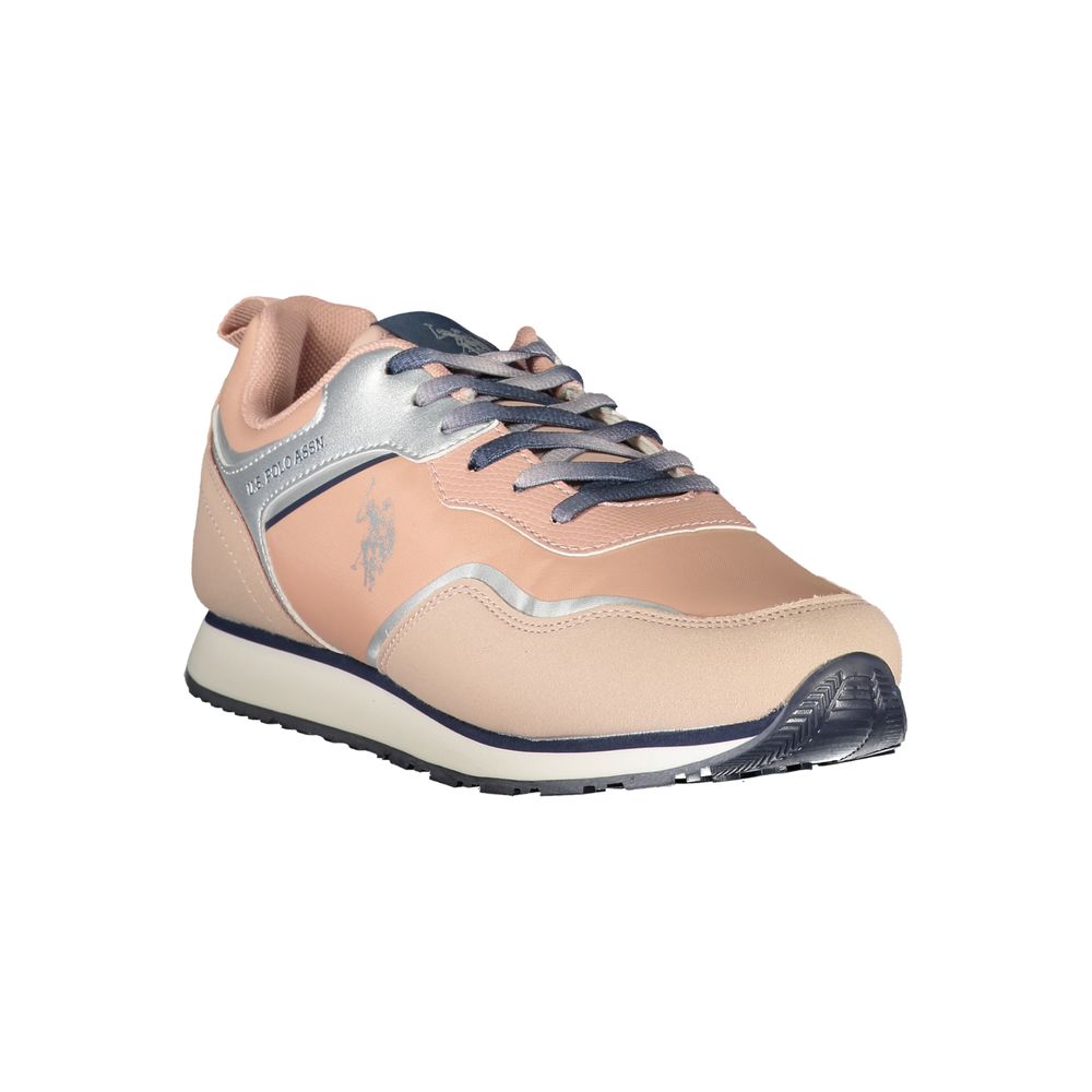 U.S. Polo Assn. Pink Polyester Sneaker