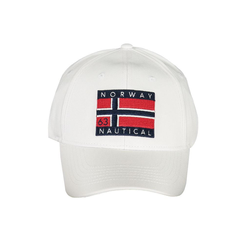 Geographical Norway White Cotton Hats & Cap