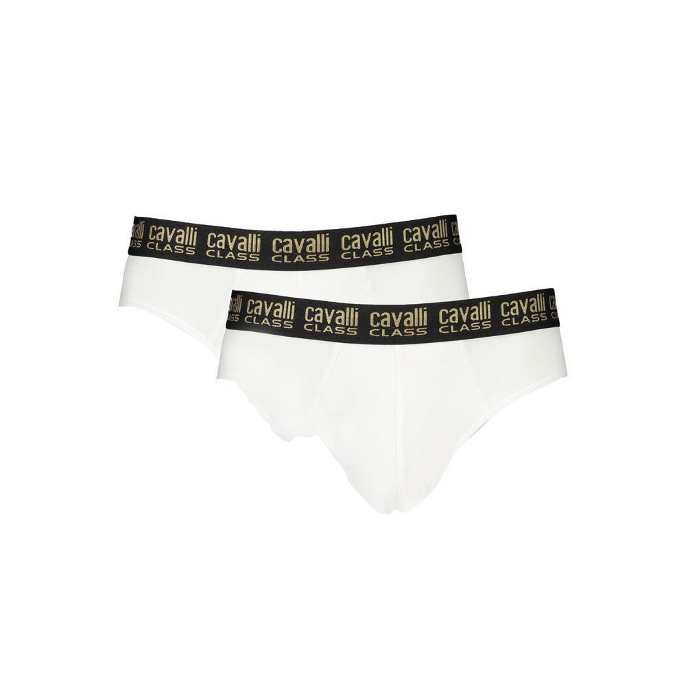 cavalli CLASS White Cotton Men Underwear