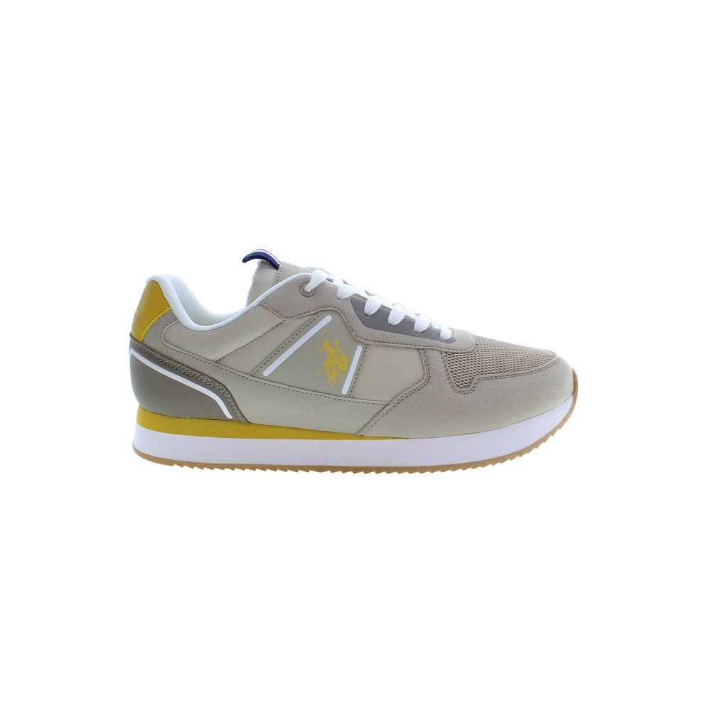 U.S. Polo Assn. Beige Polyester Men Sneaker