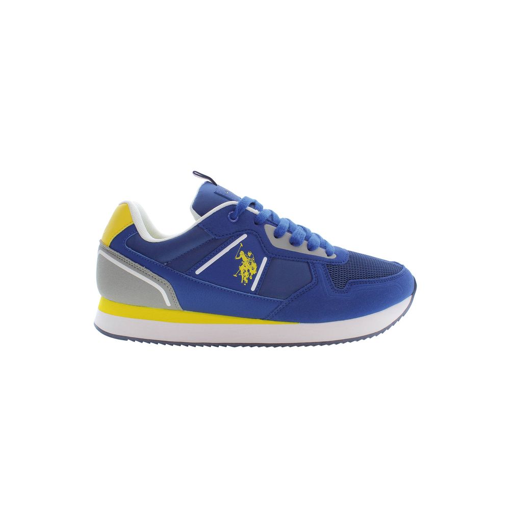 U.S. Polo Assn. Blue Polyester Men Sneaker