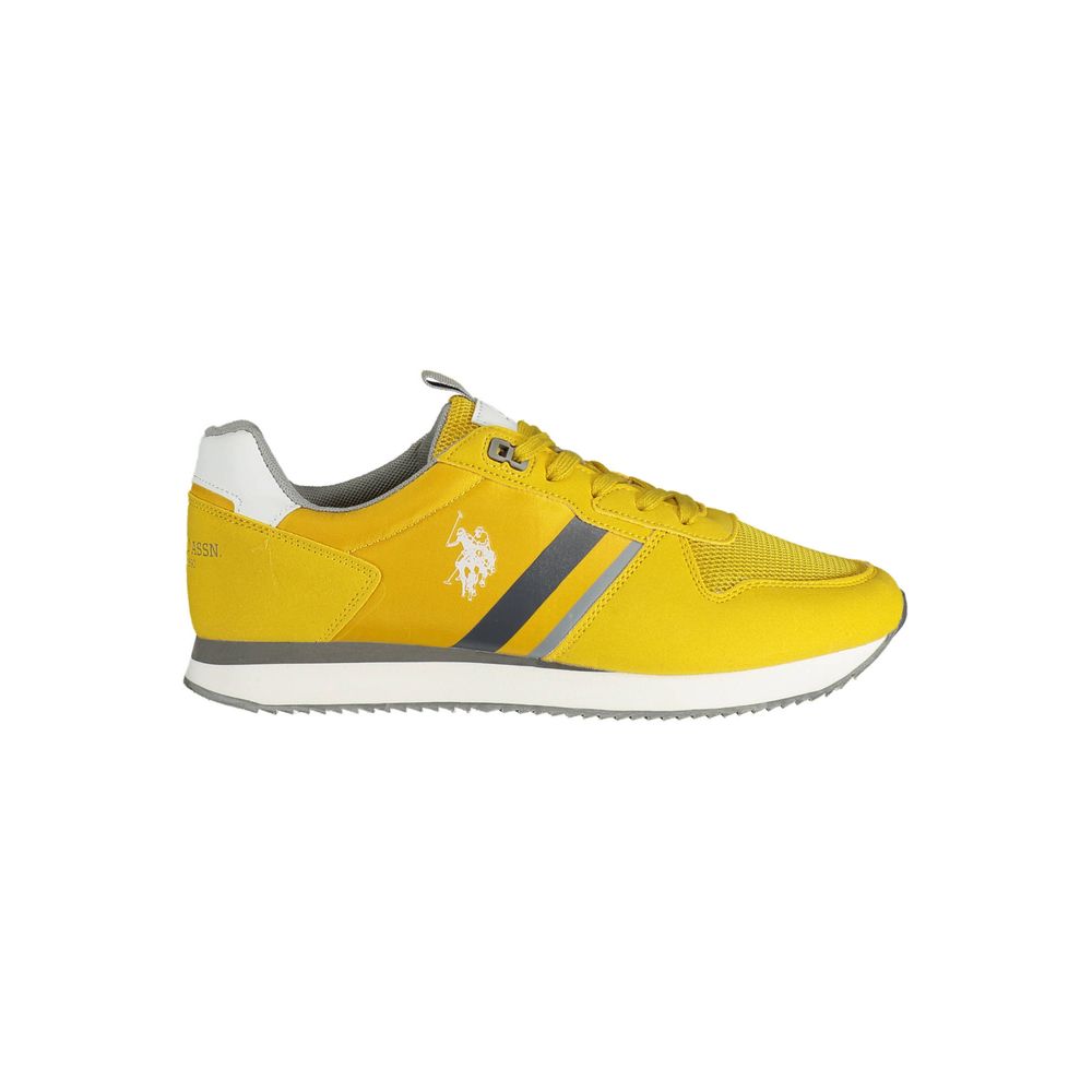 U.S. Polo Assn. Yellow Polyester Men Sneaker