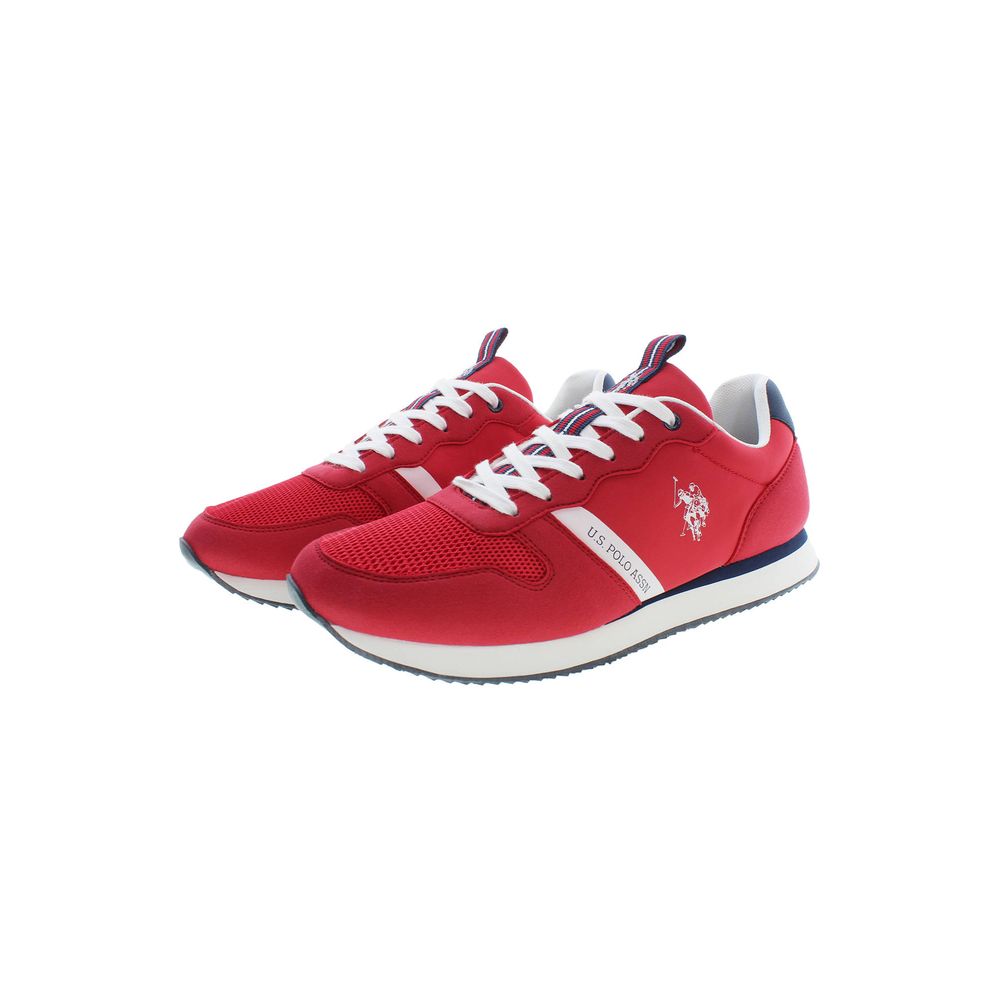 U.S. Polo Assn. Red Polyester Men Sneaker