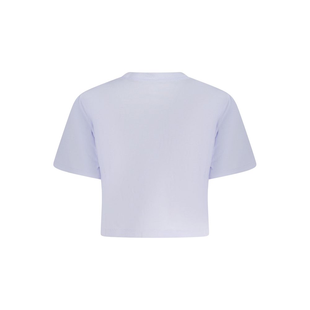 Converse Purple Cotton Women T-Shirt