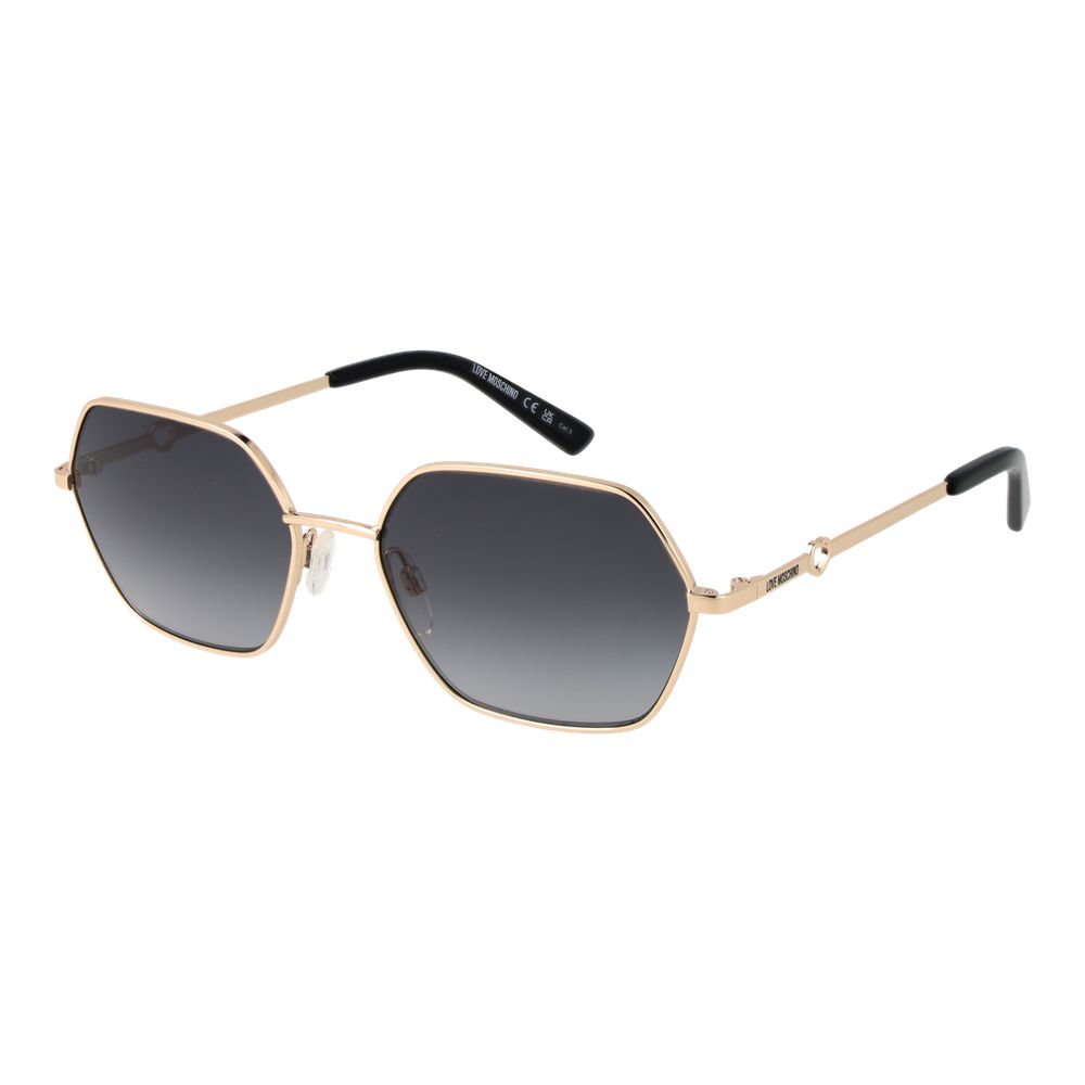LOVE MOSCHINO Gold Women Sunglass