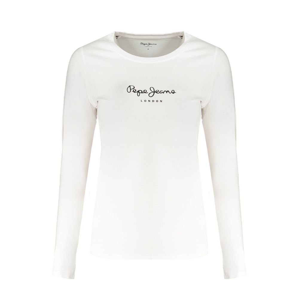 Pepe Jeans White Cotton Tops & T-Shirt