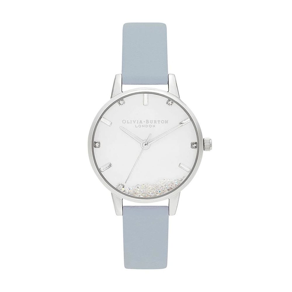 Часы Olivia Burton Синяя Искусственная Кожа