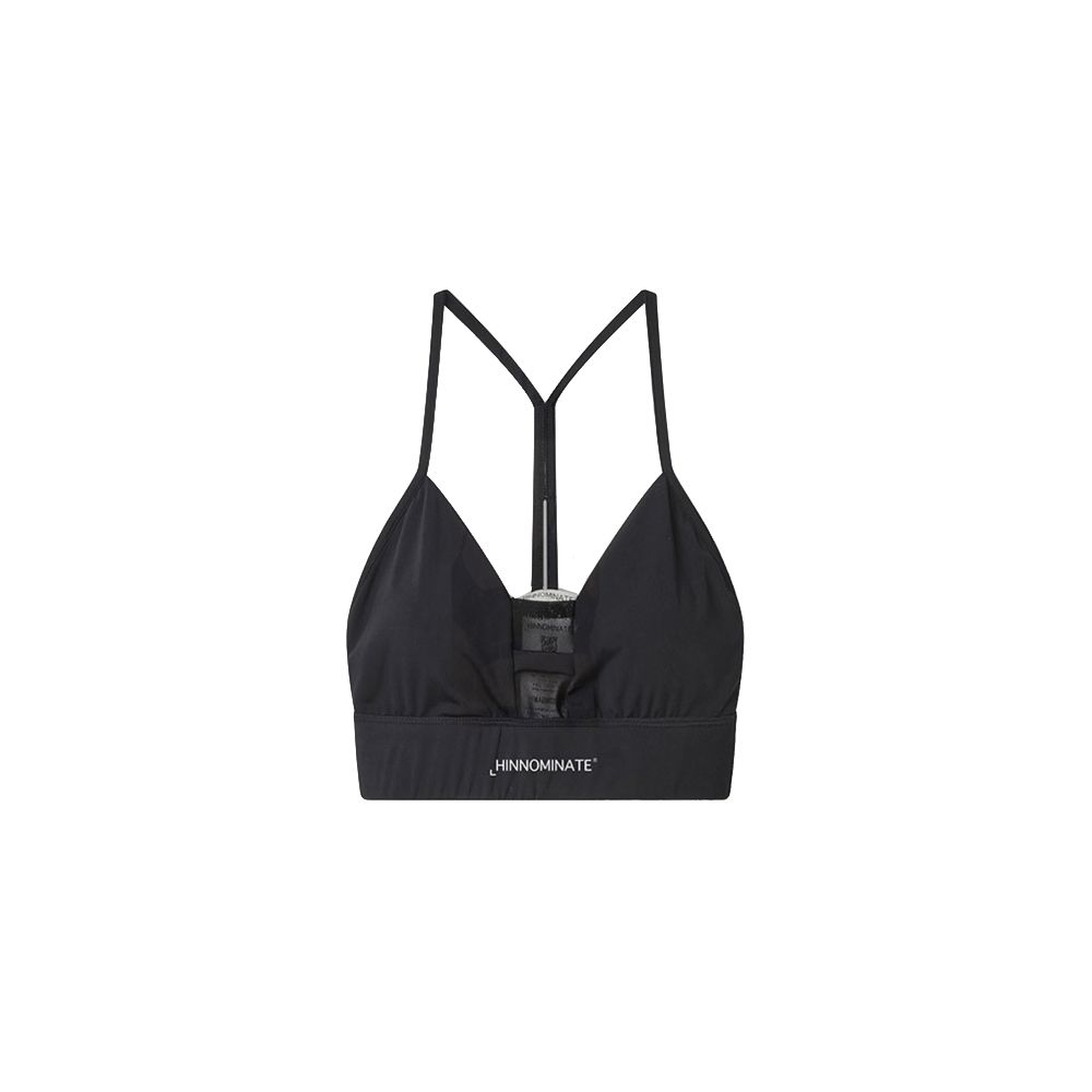 HINNOMINATE Black Nylon Tops & T-Shirt