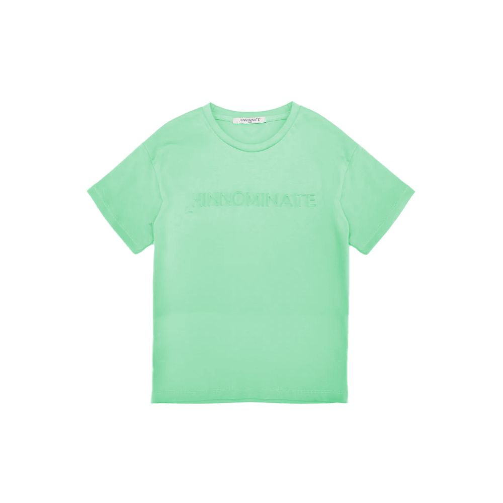 HINNOMINATE Green Cotton Tops & T-Shirt