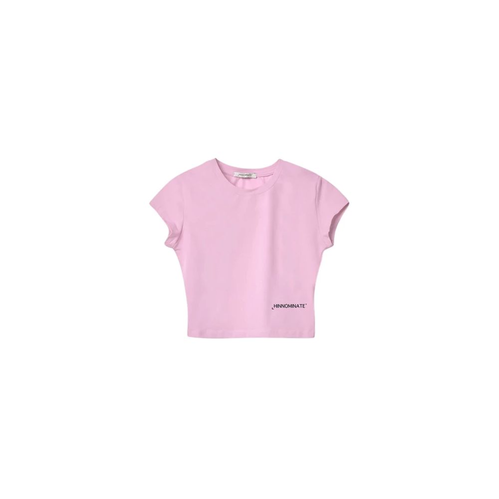 HINNOMINATE Pink Cotton Tops & T-Shirt