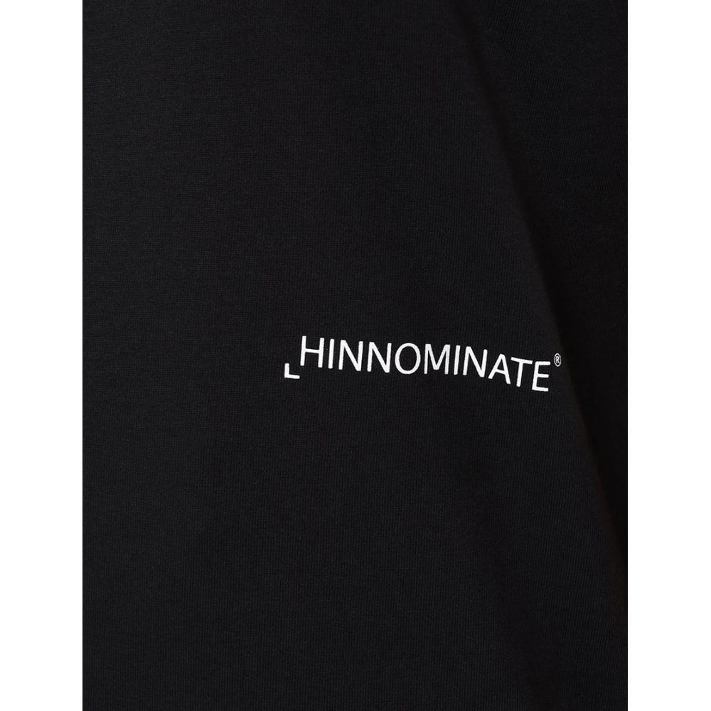 HINNOMINATE Black Cotton Tops & T-Shirt