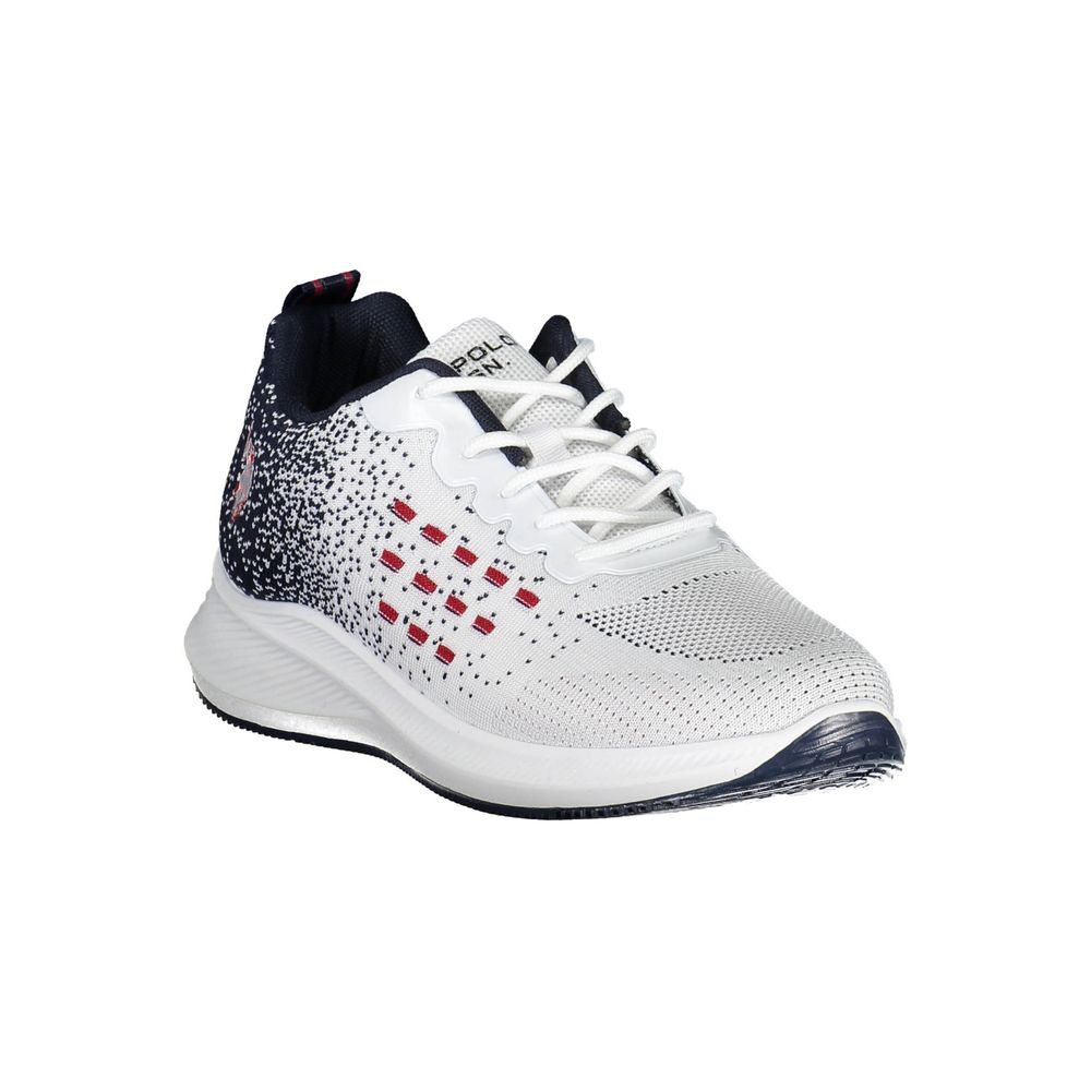 U.S. Polo Assn. White Polyester Sneaker