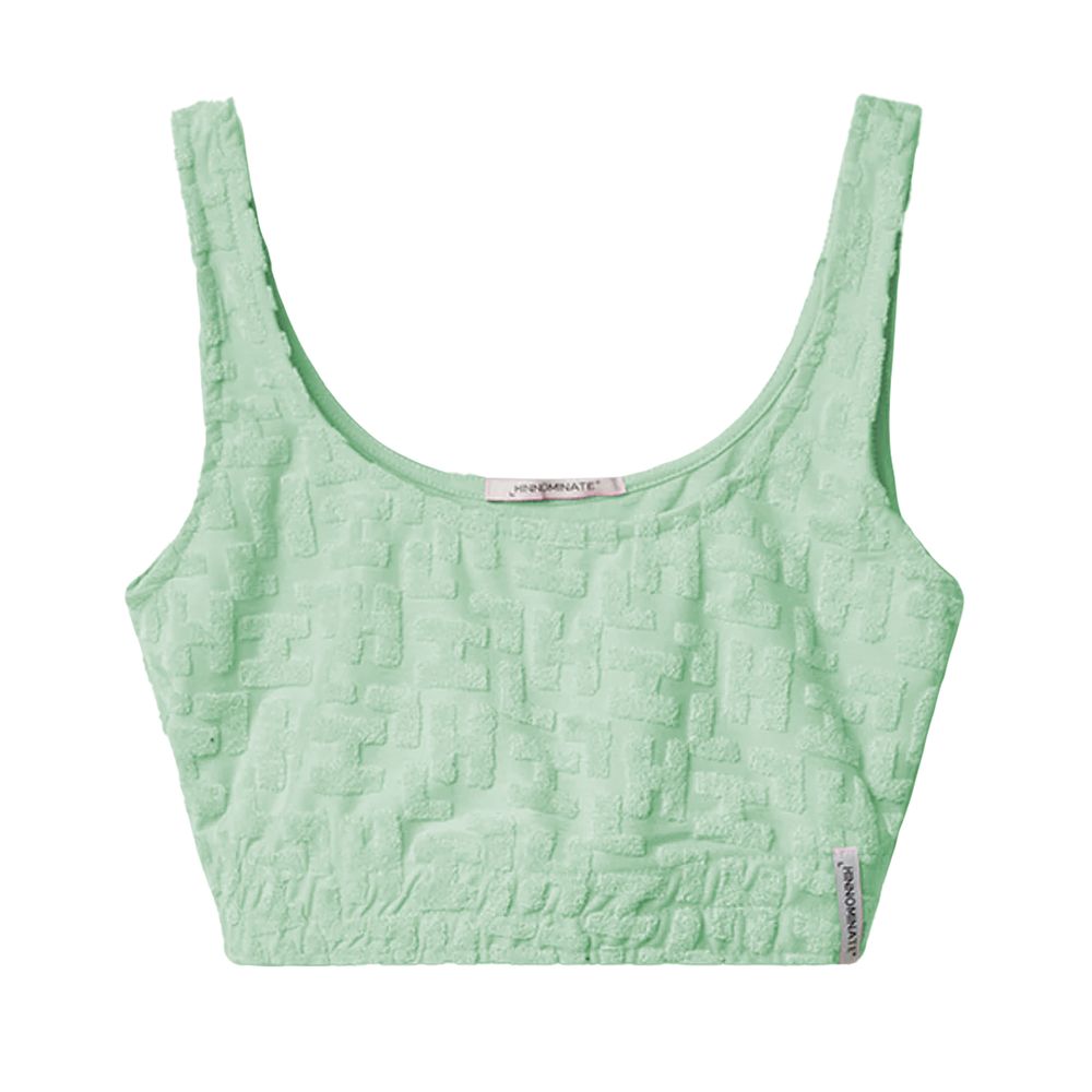 HINNOMINATE Green Cotton Tops & T-Shirt