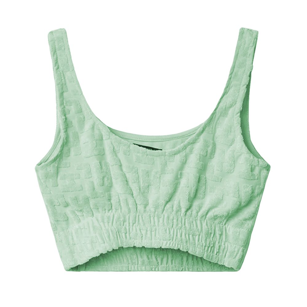 HINNOMINATE Green Cotton Tops & T-Shirt