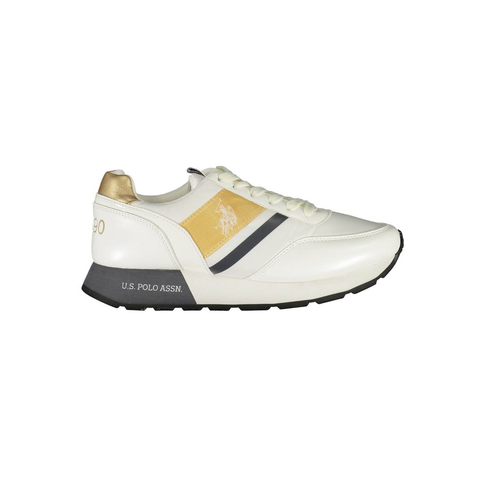 U.S. Polo Assn. White Polyester Sneaker