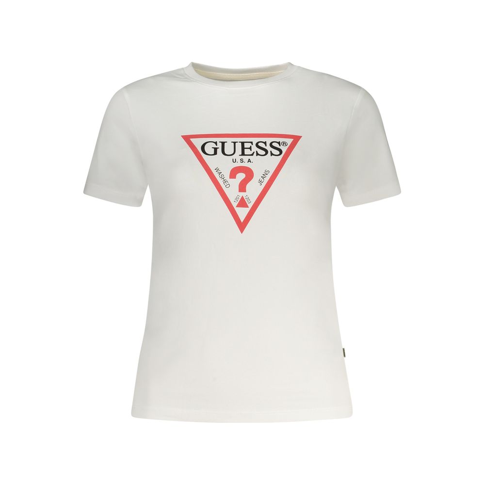 Guess Shoes White Cotton Tops & T-Shirt