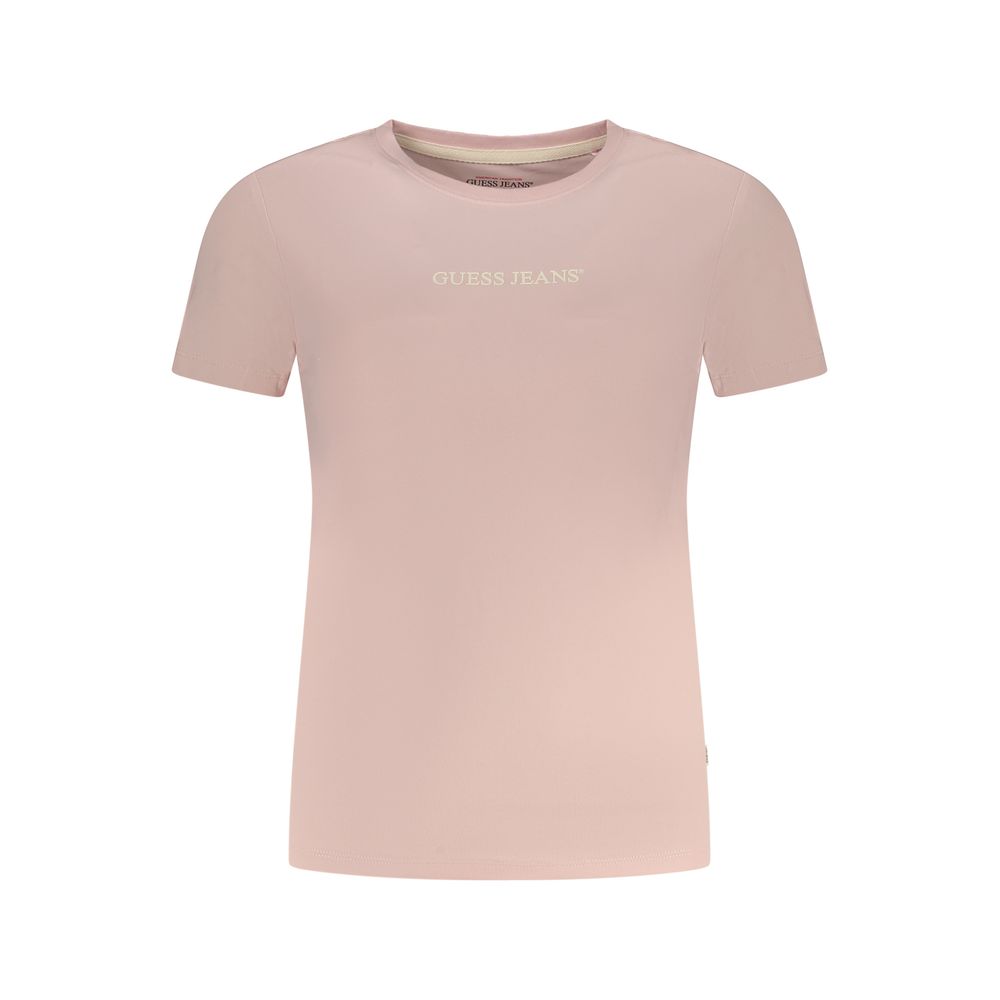Guess Shoes Pink Cotton Tops & T-Shirt