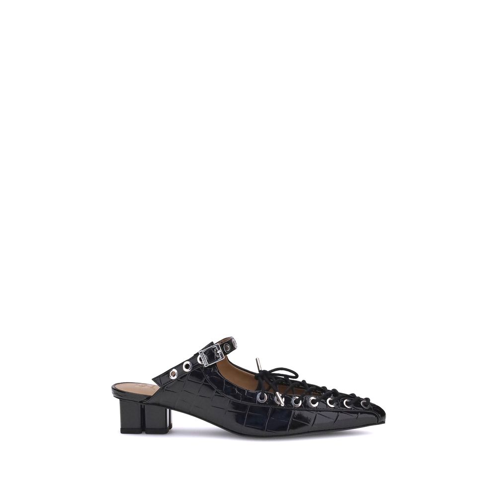 GANNI Oleatex laced Mules