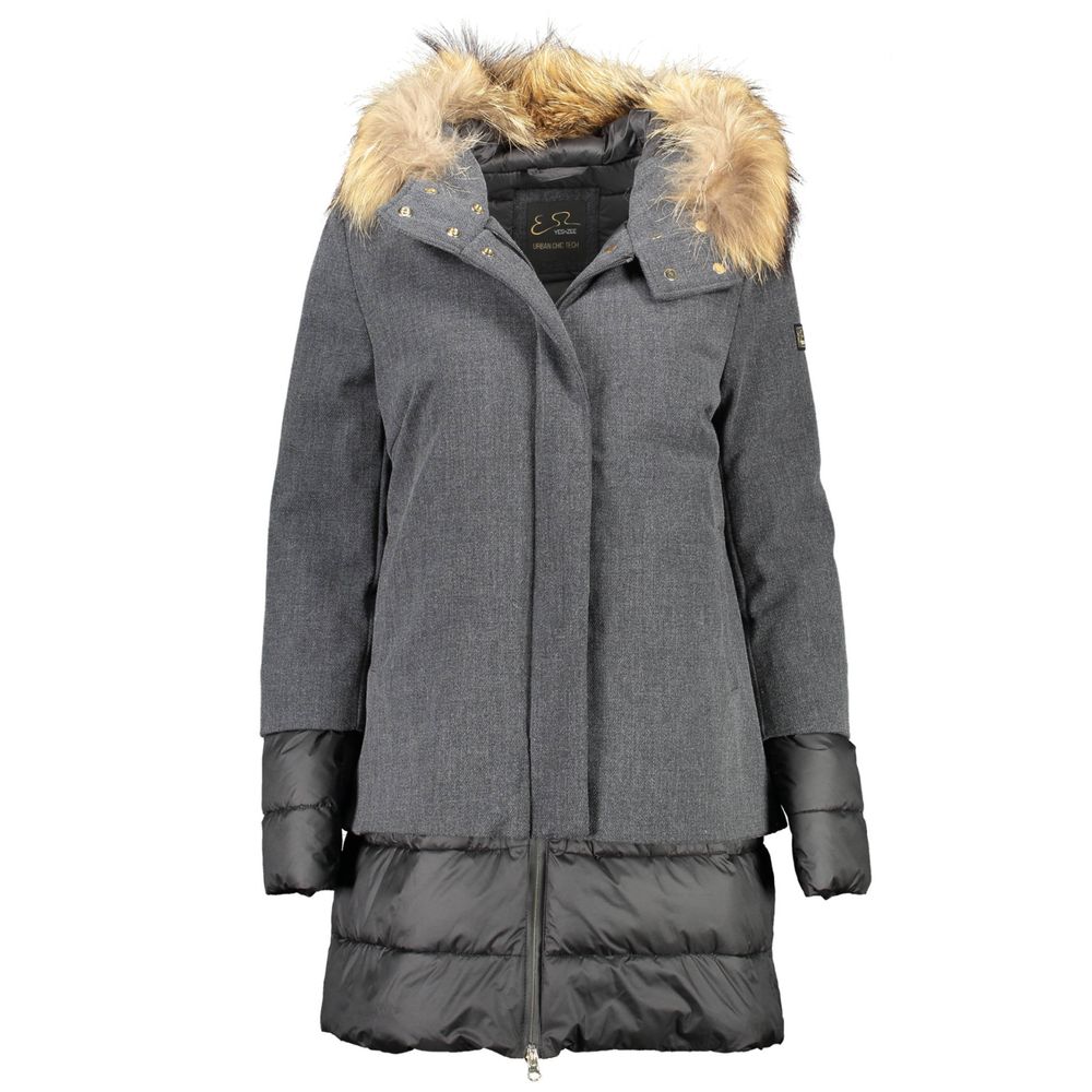 Zee Lane Gray Polyester Jackets & Coat
