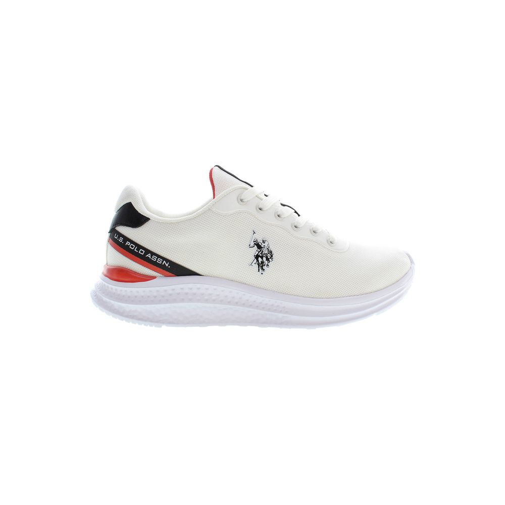 U.S. Polo Assn. White Polyester Sneaker