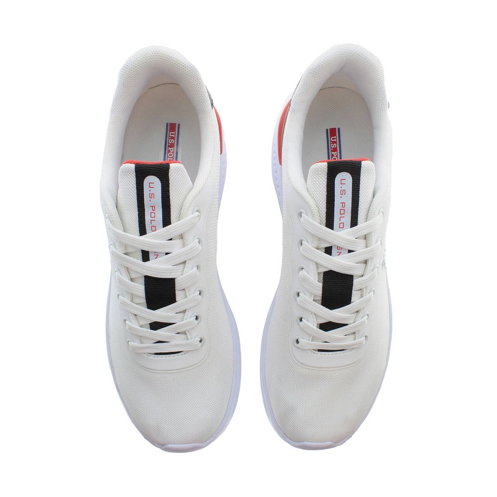 U.S. Polo Assn. White Polyester Sneaker