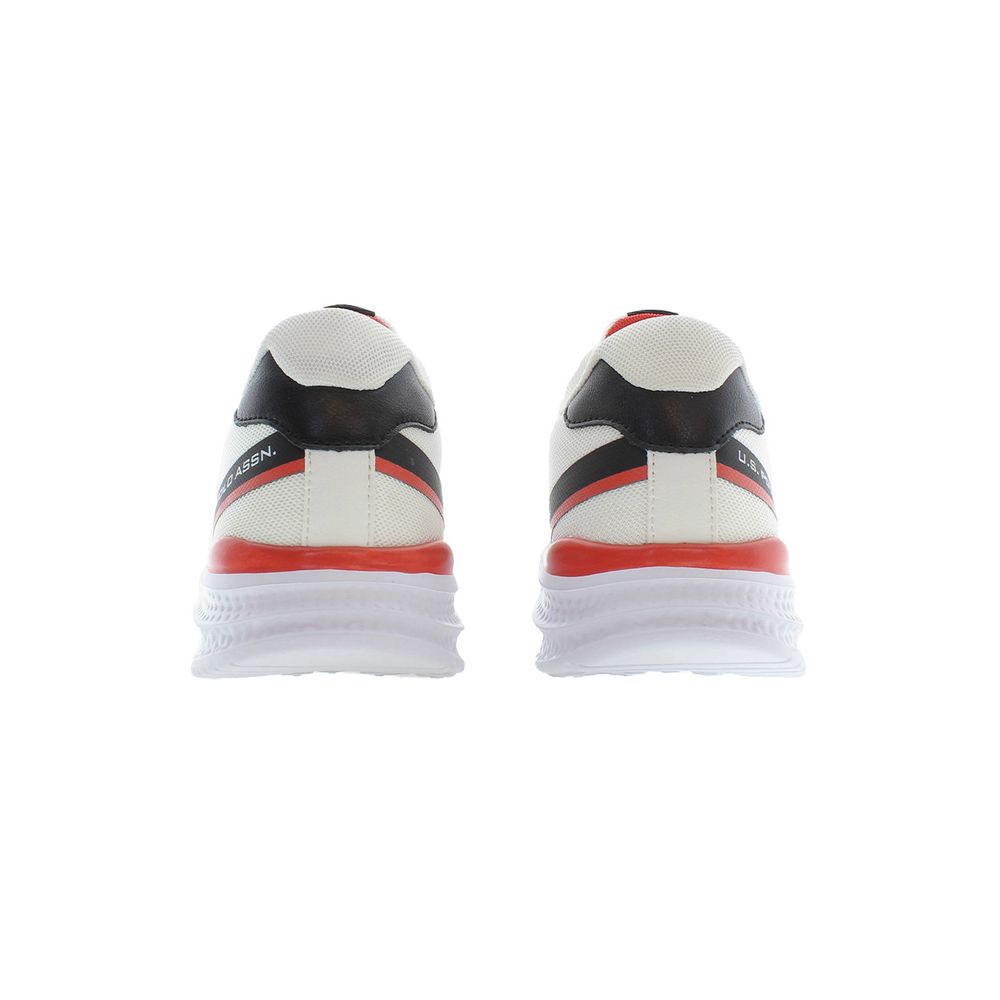 U.S. Polo Assn. White Polyester Sneaker