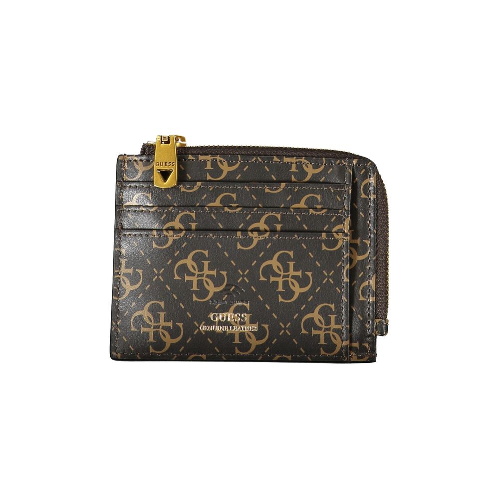 Guess Shoes Brown Leather Wallet