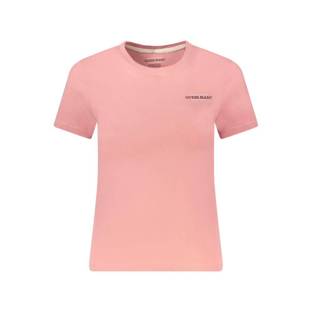 Guess Shoes Pink Cotton Women T-Shirt