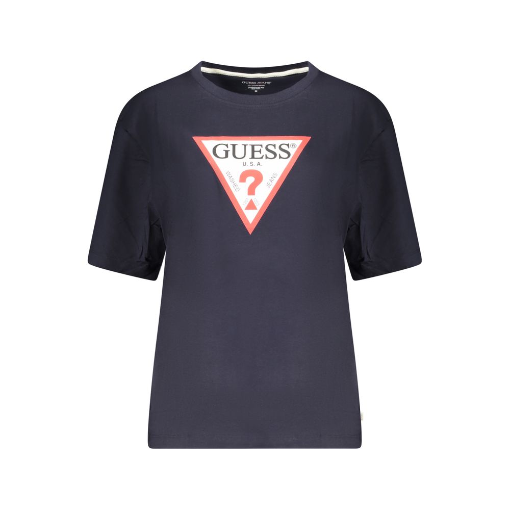Guess Shoes Blue Cotton Women T-Shirt