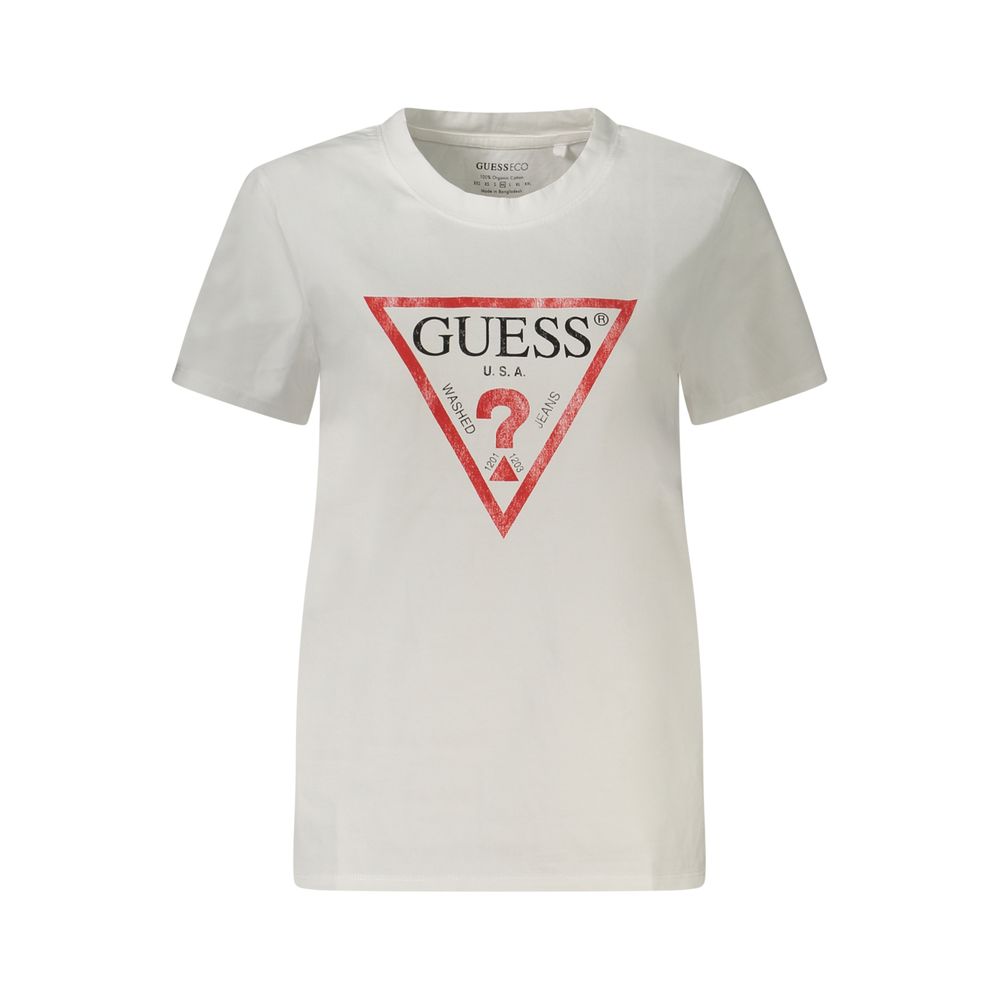 Guess Shoes White Cotton Tops & T-Shirt