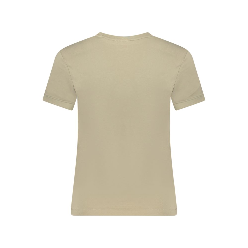 Guess Shoes Beige Cotton Tops & T-Shirt