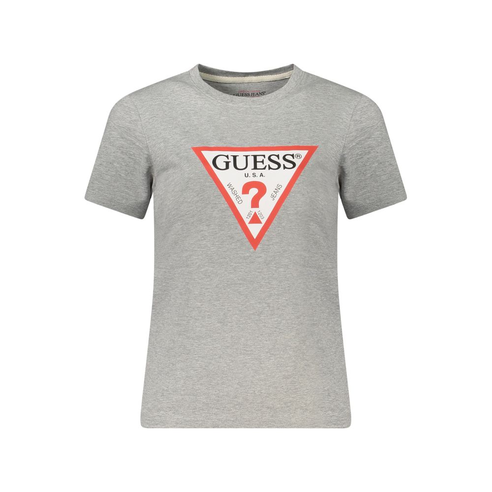 Guess Shoes Gray Cotton Women T-Shirt