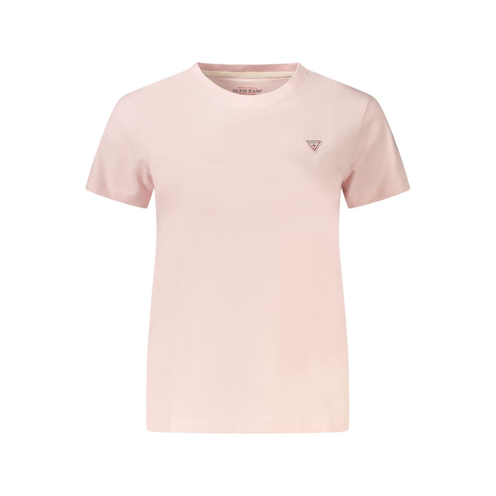 Guess Shoes Pink Cotton Tops & T-Shirt