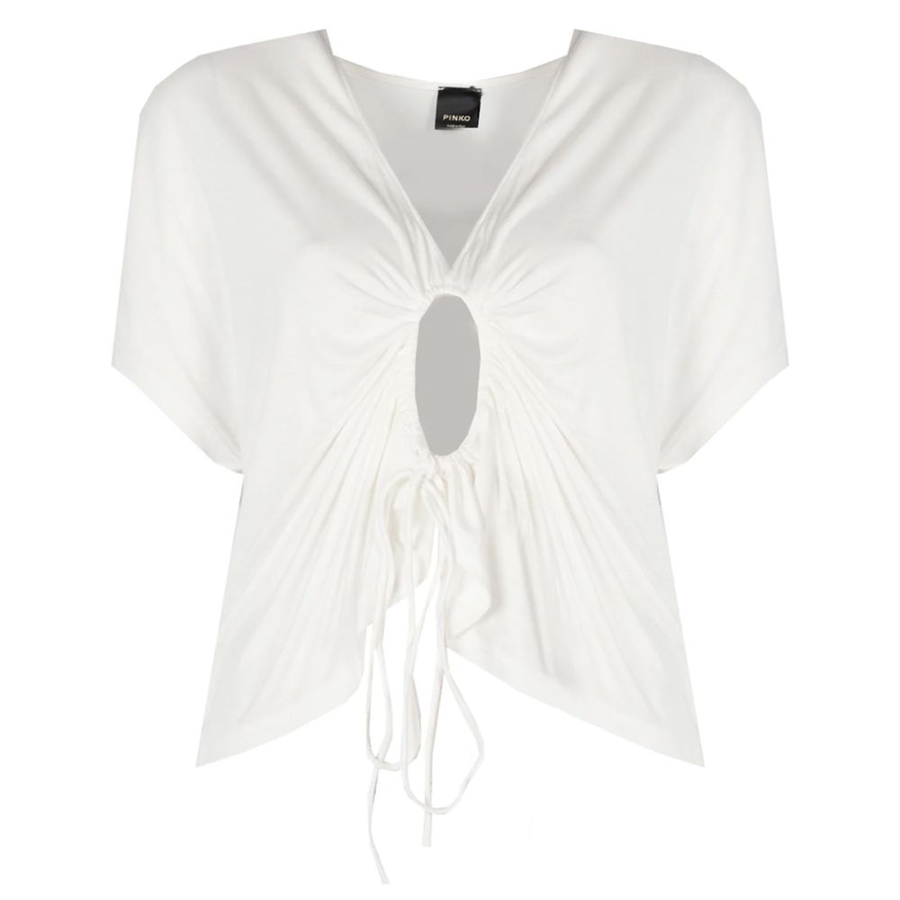 Pinko White Viscose Tops & T-Shirt