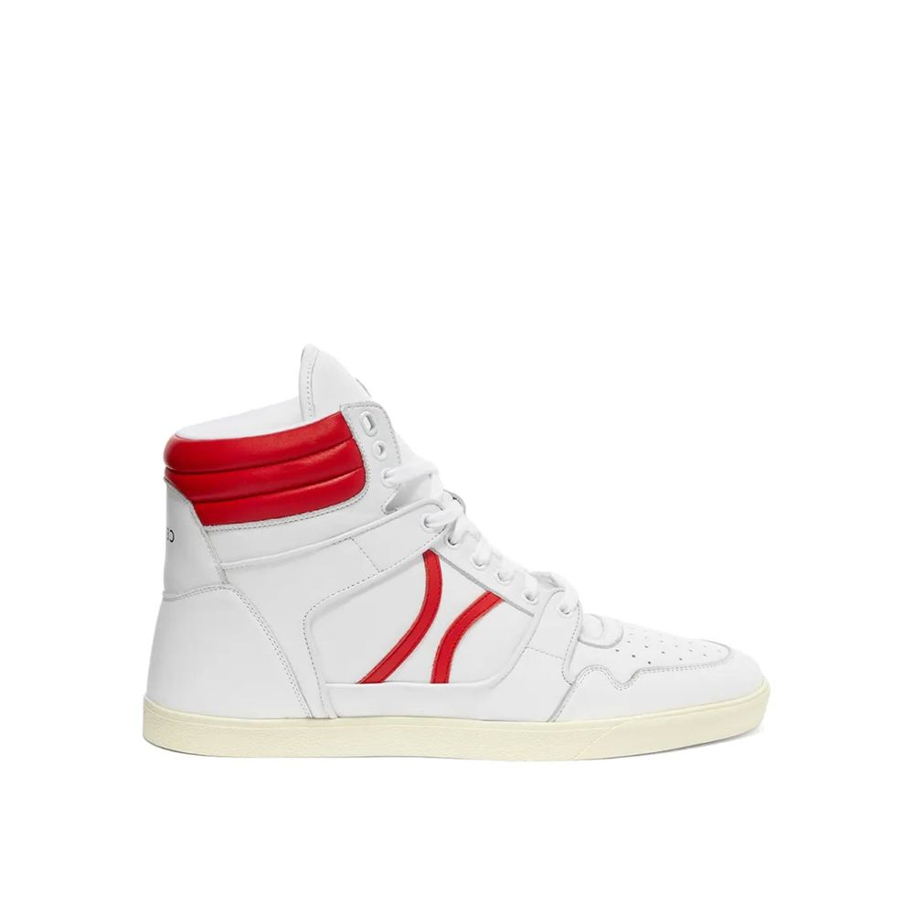 CELINE Break Mid Leather Sneakers