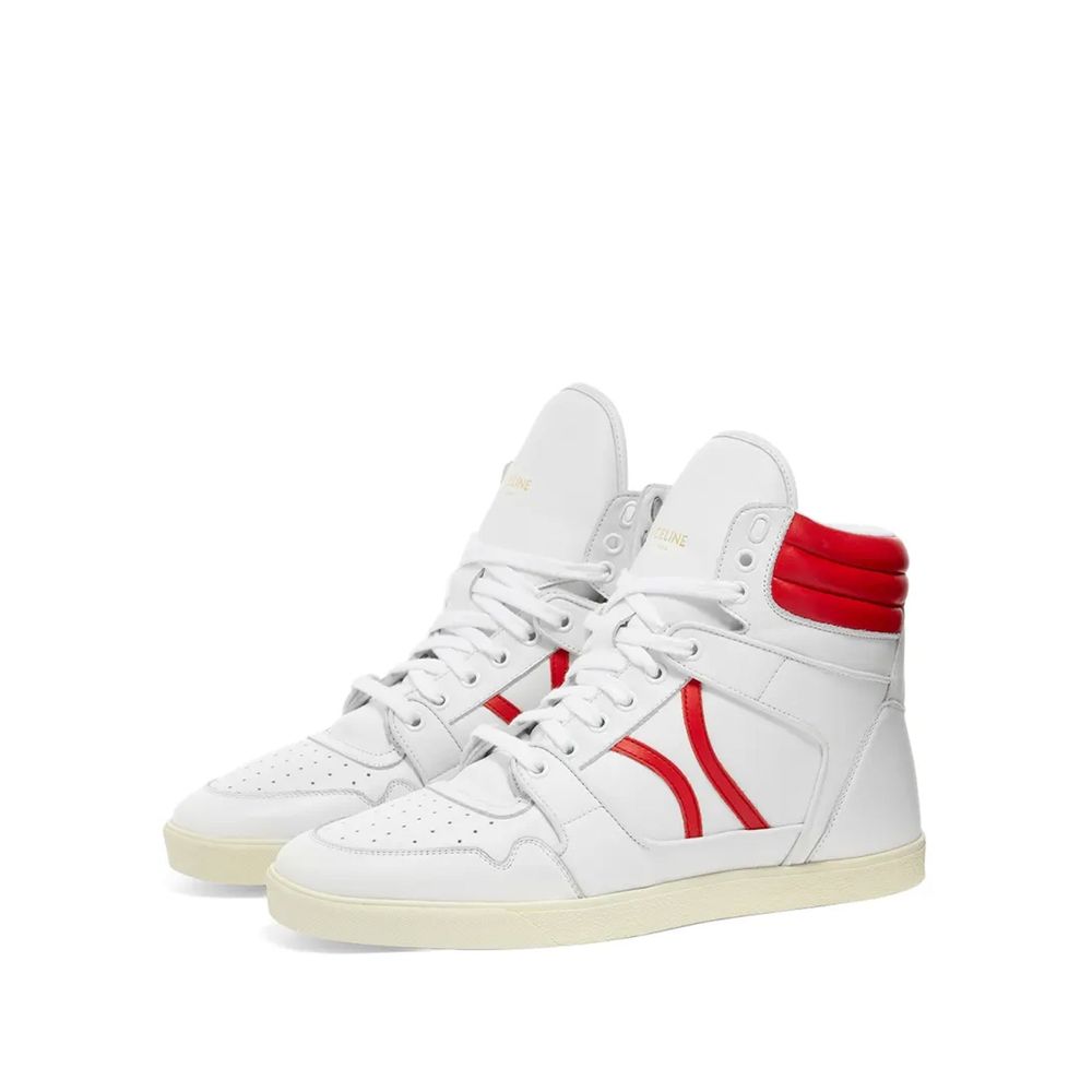 CELINE Break Mid Leather Sneakers